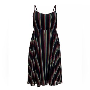 Torrid polyester black rainbow Pride dress 3 3X